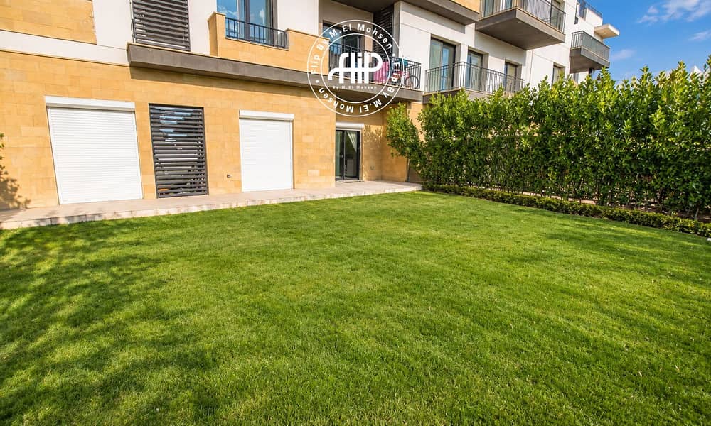 Modern Garden Courtyard and Apartment Facade. png Modern Garden Courtyard and Apartment Facade. png