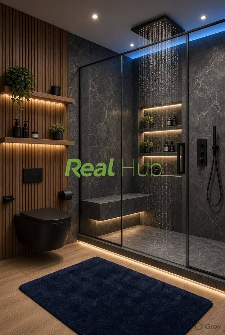 10 Luxury Modern Walk-In Shower Bathroom. jpeg