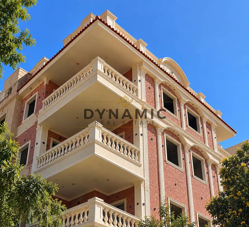 8 Classical Brick-Panelled Upper Floors Against Blue Sky. png