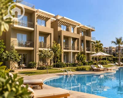 2 Bedroom Chalet for Sale in Ain Sukhna, Suez - Sunny Modern Resort Poolside. png