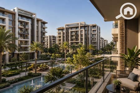 3 Bedroom Flat for Sale in 6th of October, Giza - Luxury Courtyard Oasis with Water Features. png 3 Bedroom Flat for Sale in 6th of October, Giza - Luxury Courtyard Oasis with Water Features. png