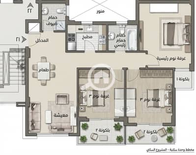 3 Bedroom Apartment for Sale in Madinaty, Cairo - 1001118444. jpg 3 Bedroom Apartment for Sale in Madinaty, Cairo - 1001118444. jpg