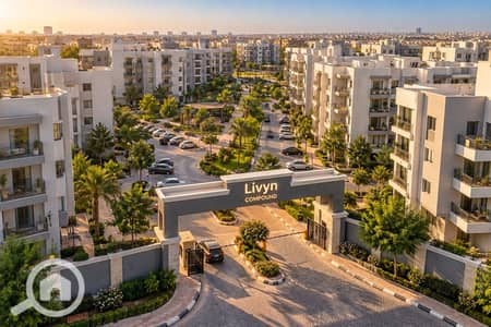 2 Bedroom Flat for Sale in Shorouk City, Cairo - Livyn Compound Golden-Hour Entrance. png