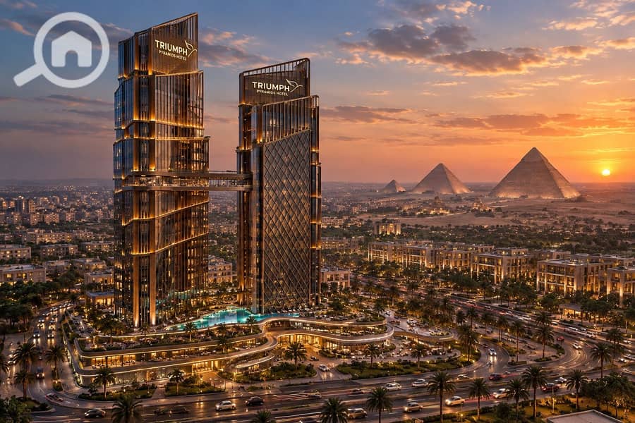 Triumph Pyramids Hotel at Sunset. png Triumph Pyramids Hotel at Sunset. png