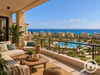 2 Bedroom Chalet for Sale in Ain Sukhna, Suez - Seaside Resort Terrace Panorama. png 2 Bedroom Chalet for Sale in Ain Sukhna, Suez - Seaside Resort Terrace Panorama. png