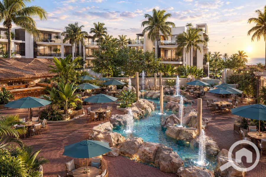 13 Golden Tropical Resort Courtyard. png