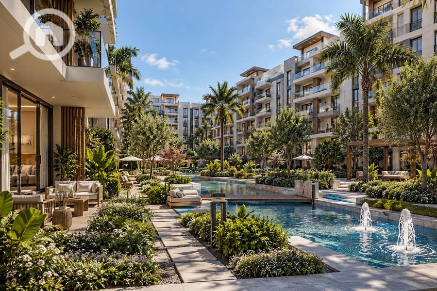 Luxury Courtyard with Reflecting Pools. png Luxury Courtyard with Reflecting Pools. png