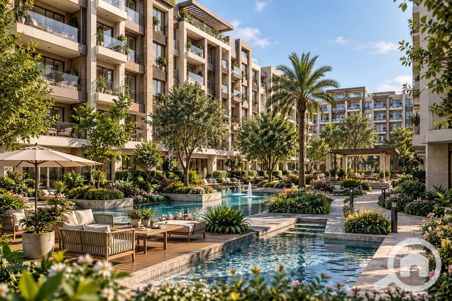 Luxury Courtyard with Reflective Pools. png Luxury Courtyard with Reflective Pools. png