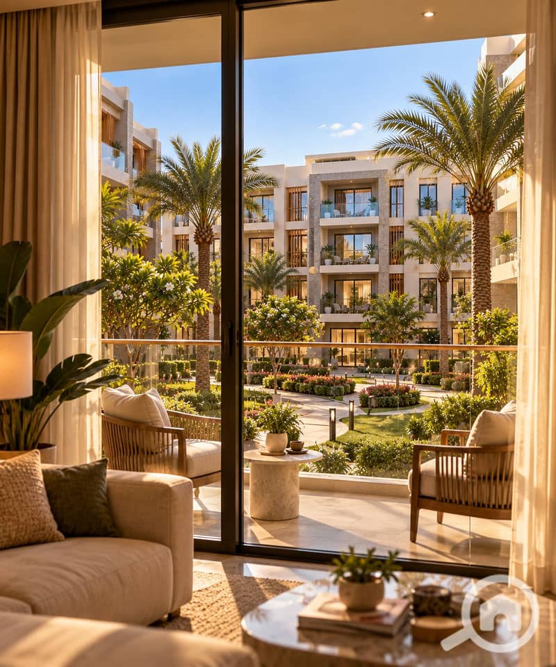 2 Sunlit Resort Courtyard Living Room. png