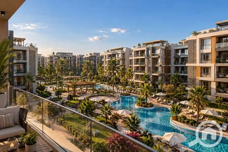 شقة 2 غرفة نوم للبيع في 6 اكتوبر، الجيزة - Luxury Courtyard Pool Retreat. png