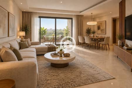 3 Bedroom Flat for Sale in 6th of October, Giza - Refined furnished room interior-1. png
