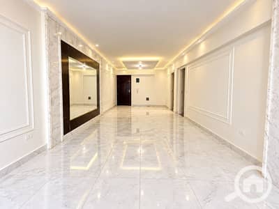 3 Bedroom Apartment for Rent in Smoha, Alexandria - Luminous Marble Hallway Showcase. png 3 Bedroom Apartment for Rent in Smoha, Alexandria - Luminous Marble Hallway Showcase. png