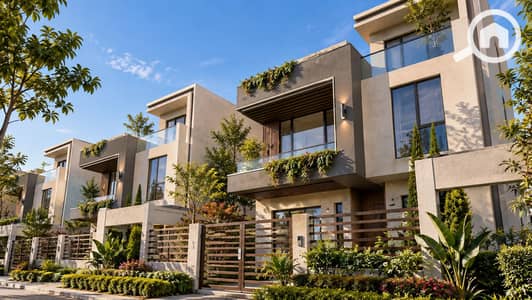فیلا 3 غرف نوم للبيع في الشيخ زايد، الجيزة - Modern Townhouses with Lush Landscaping. png