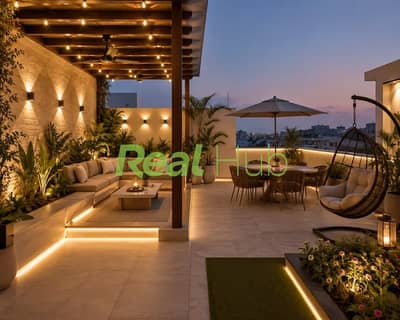فیلا 4 غرف نوم للبيع في القاهرة الجديدة، القاهرة - Budget Luxury Terrace Design Ideas _ Modern Rooftop Garden Inspiration. jpeg