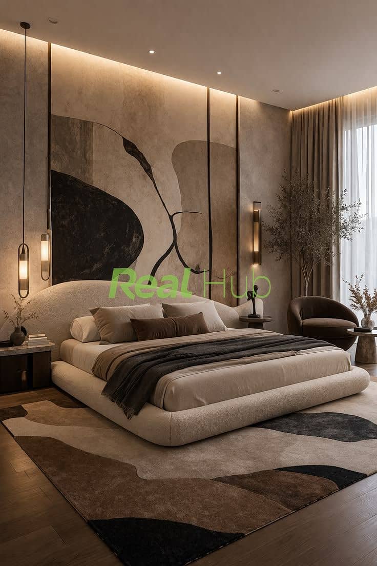 8 Modern Artistic Bedroom Design with Luxury Interior and Unique Aesthetic Ideas. jpeg