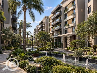 3 Bedroom Flat for Sale in 6th of October, Giza - Modern Courtyard with Water Features (1). png 3 Bedroom Flat for Sale in 6th of October, Giza - Modern Courtyard with Water Features (1). png