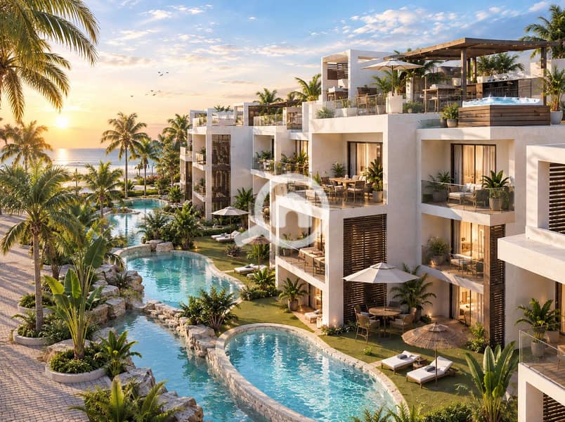 73 Tropical Lagoon Villas at Sunrise. png