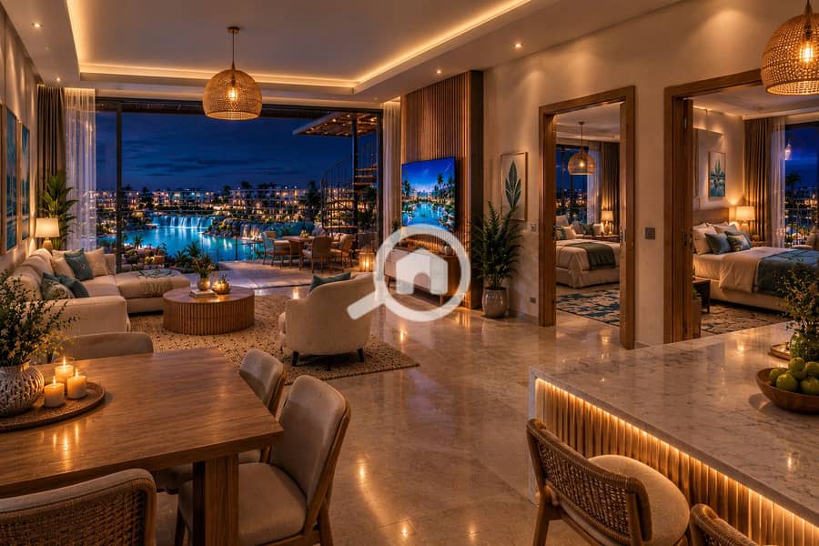 50 Luxe Lagoon Penthouse at Night. png