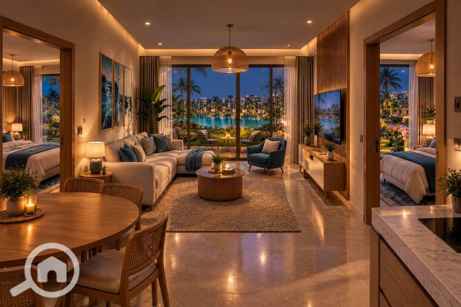 53 Luxury Resort Living Room at Dusk. png