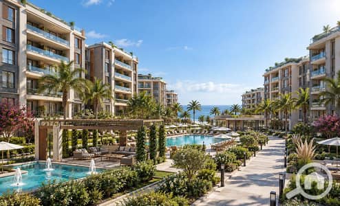 شقة 2 غرفة نوم للبيع في الشيخ زايد، الجيزة - Mediterranean Resort Courtyard by the Sea. png