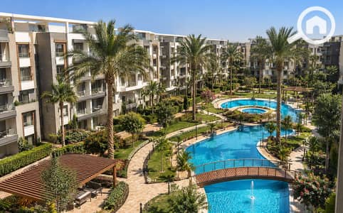 2 Bedroom Apartment for Sale in 6th of October, Giza - Mediterranean Courtyard Pool Retreat. png