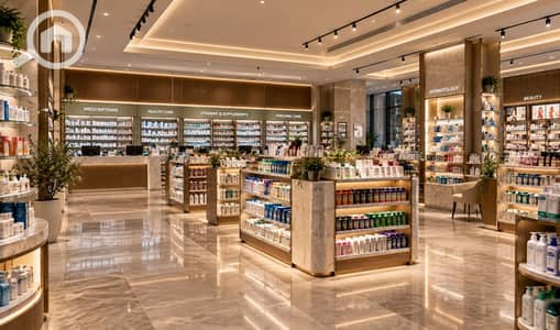 Pharmacy for Sale in Shorouk City, Cairo - Luxury Modern Pharmacy Interior. png