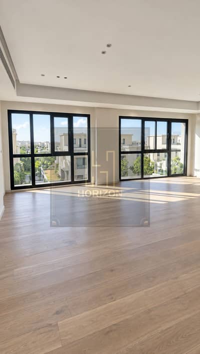 3 Bedroom Apartment for Rent in New Cairo, Cairo - Sunlit Minimalist Room with Garden Views. png