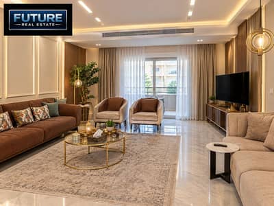 4 Bedroom iVilla for Sale in 6th of October, Giza - Warm Modern Luxury Living Room. png