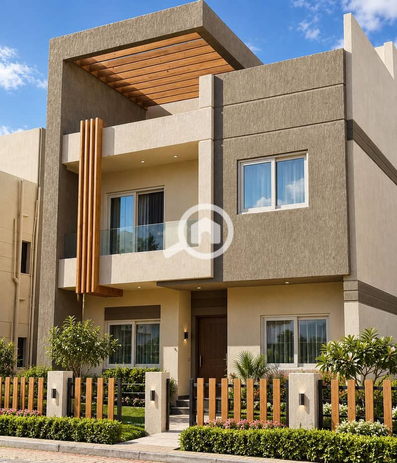 Modern Villa with Lush Landscaping. png Modern Villa with Lush Landscaping. png