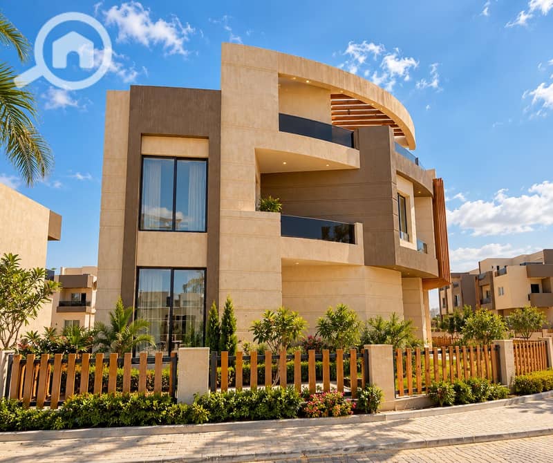 8 Modern Villa with Curved Balconies. png