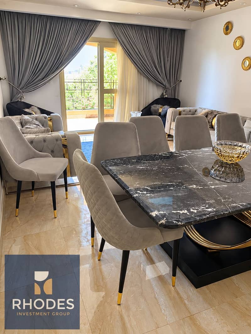 6 Luxurious Gray and Gold Living-Dining Room. png