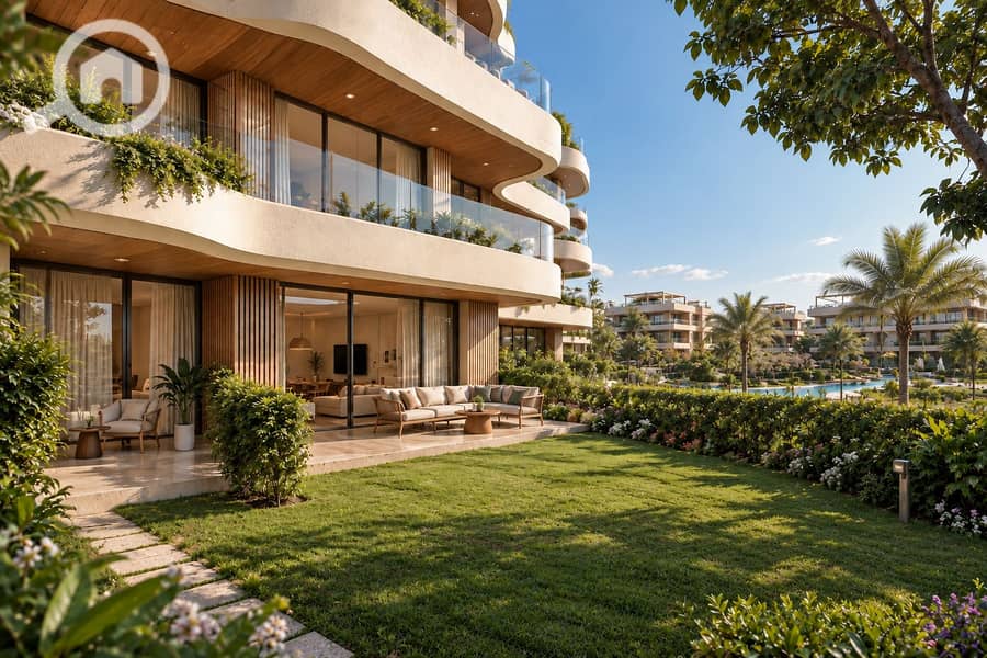 4 Modern Resort Garden and Curved Villas. png