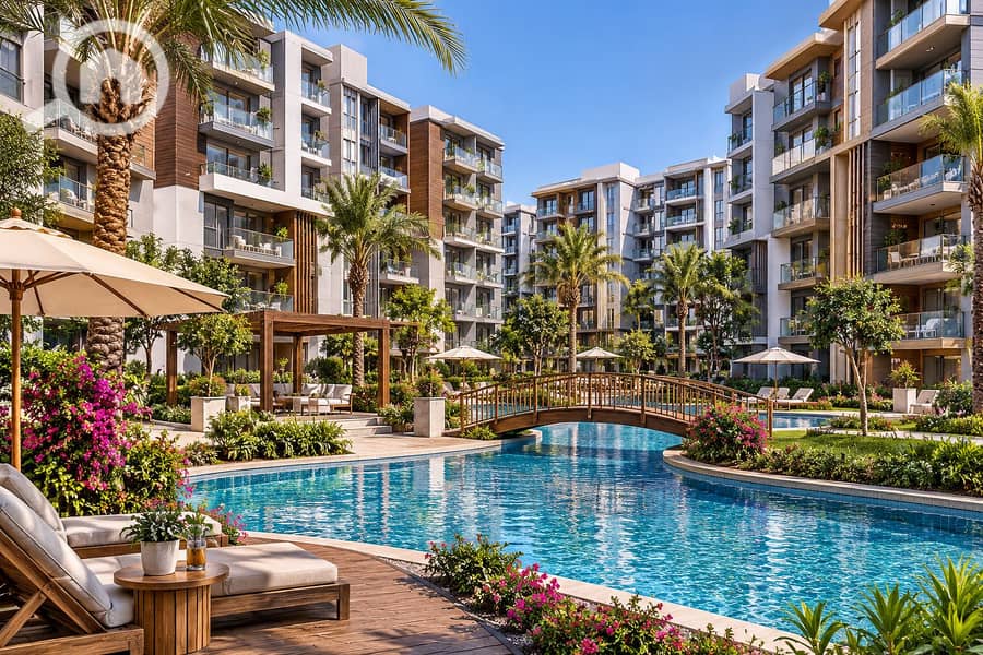 Sunny Luxury Apartment Pool Courtyard. png Sunny Luxury Apartment Pool Courtyard. png