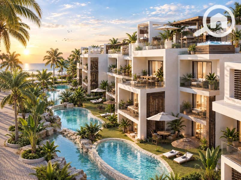 8 Tropical Lagoon Villas at Sunrise. png