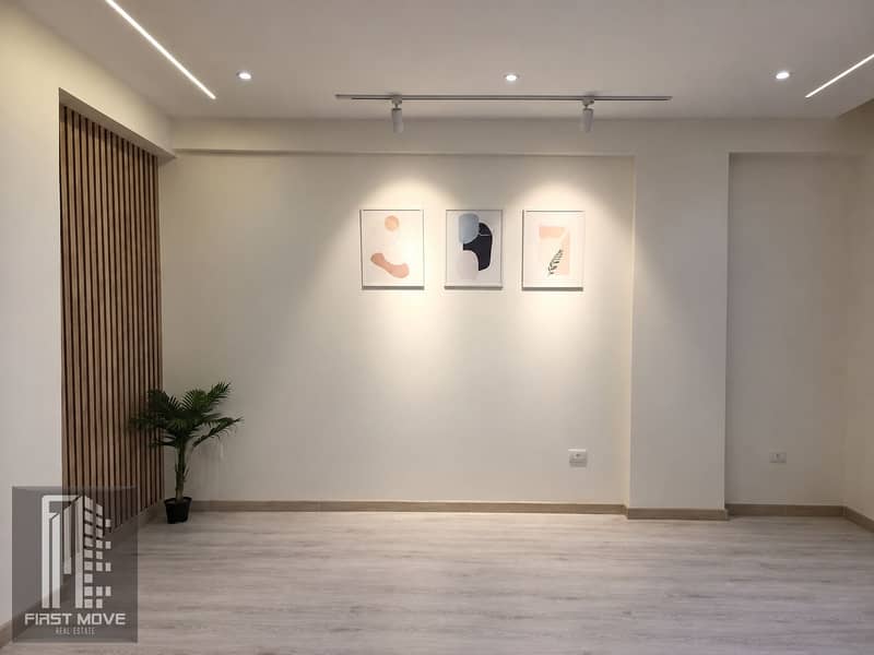 3 Modern Minimalist Interior with Abstract Art. png