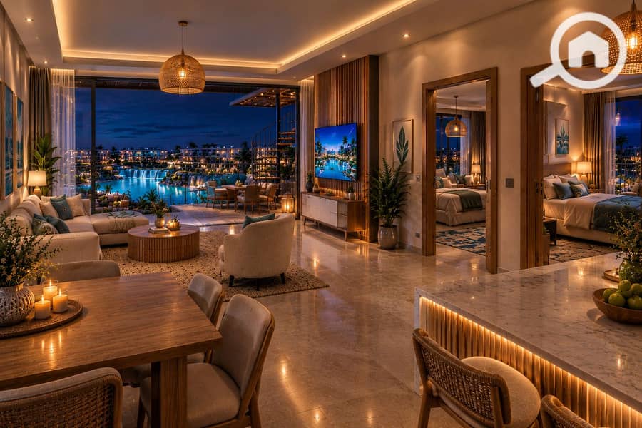 50 Luxe Lagoon Penthouse at Night. png
