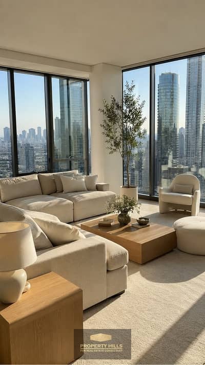 فلیٹ 2 غرفة نوم للبيع في 6 اكتوبر، الجيزة - Luxury Modern Living Room with Panoramic City Views ✨🏙️. jpeg فلیٹ 2 غرفة نوم للبيع في 6 اكتوبر، الجيزة - Luxury Modern Living Room with Panoramic City Views ✨🏙️. jpeg