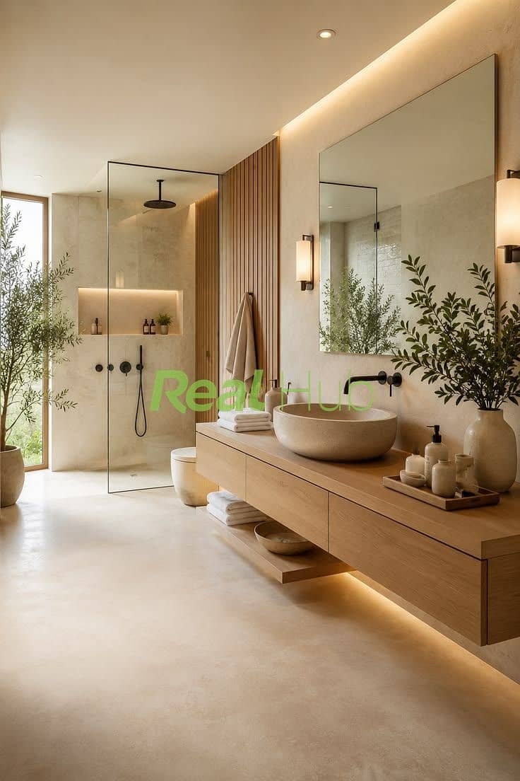 14 Luxury Minimal Bathroom Design with Warm Natural Elements_. jpeg