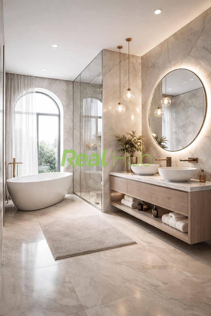10 Modern Luxury Bathroom Design _ Elegant Marble & Minimalist Style. jpeg