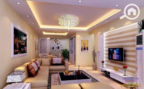 2 Bedroom Apartment for Sale in Sheikh Zayed, Giza - agreeable-living-room-small-house-ceiling-design-simple-designs-for-decorating-architectures-ideas-wonderful. jpg