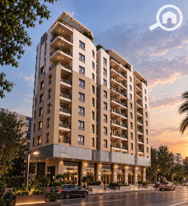 2 Modern Balconies at Sunset. png