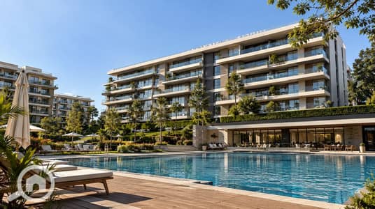 شقة 3 غرف نوم للبيع في العاصمة الإدارية الجديدة، القاهرة - Modern Resort Pool Retreat. png