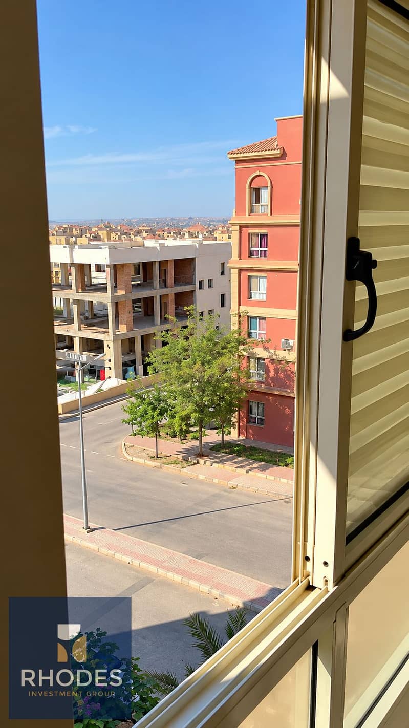 9 Sunny Neighborhood View Through Window. png
