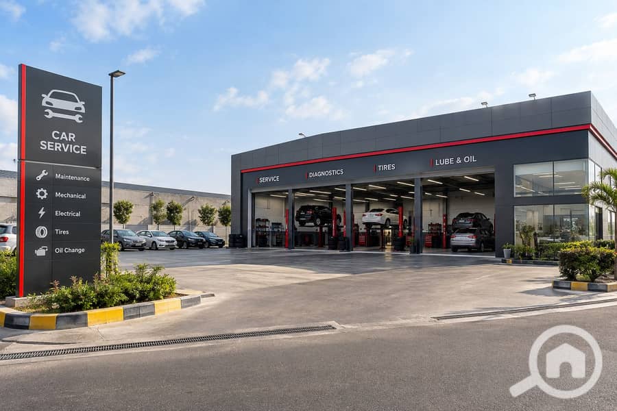 2 Modern Car Service Center Exterior. png