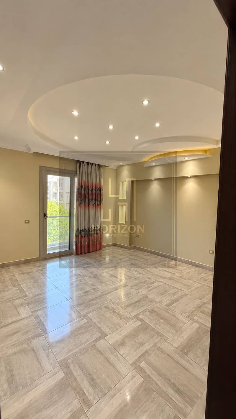 3 Empty Modern Room with Curved Ceiling Lights. png