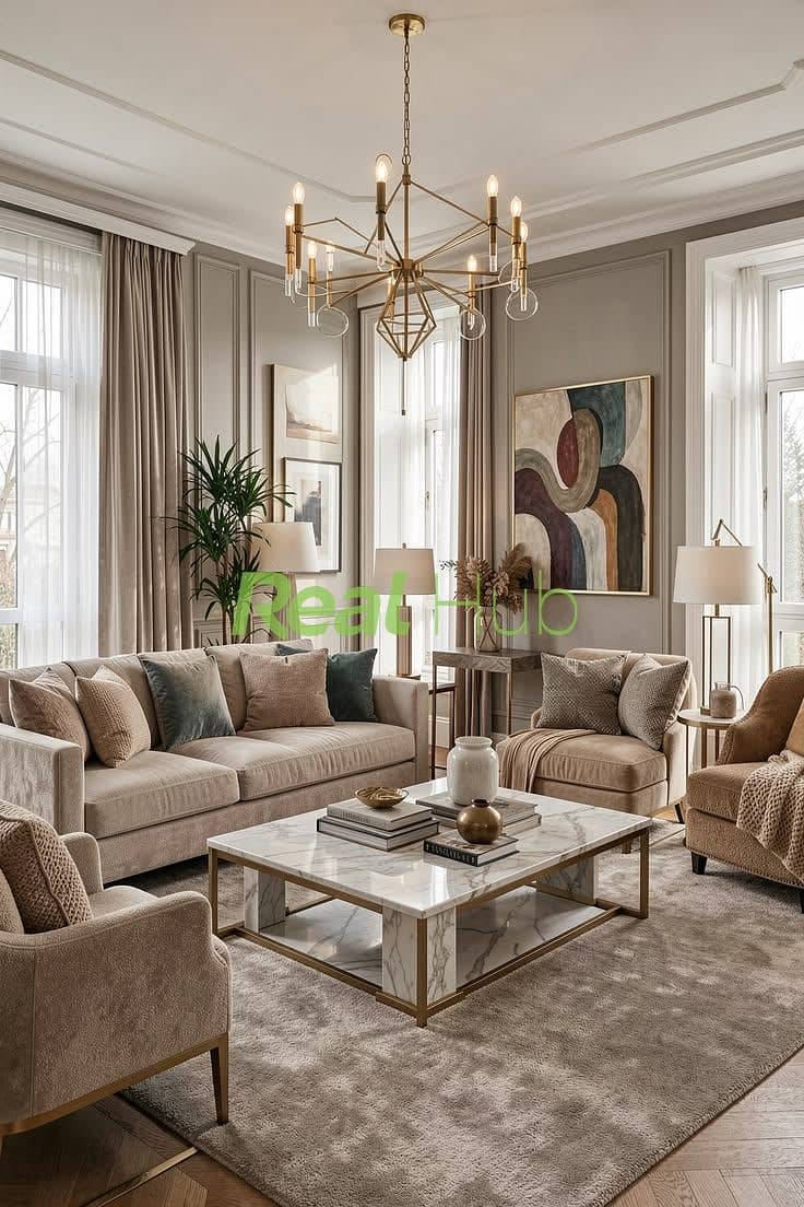 4 Stylish Rental Living Room Ideas That Save Money. jpeg