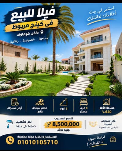 فیلا 8 غرف نوم للبيع في كينج مريوط، الإسكندرية - فيلا للبيع في كينج ماريوت فیلا 8 غرف نوم للبيع في كينج مريوط، الإسكندرية - فيلا للبيع في كينج ماريوت