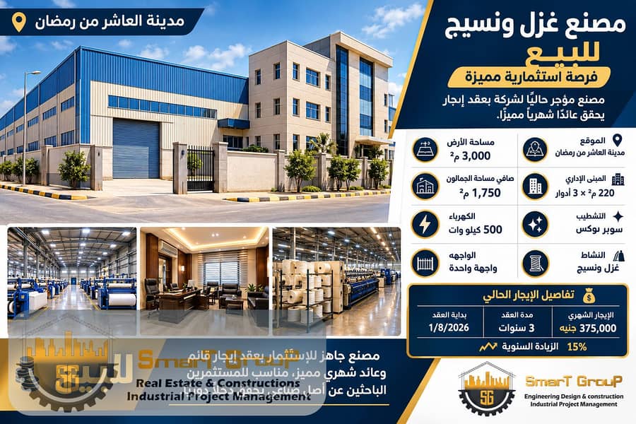 Smart Group Textile Factory Investment Poster. png Smart Group Textile Factory Investment Poster. png