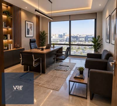 Office for Sale in Shorouk City, Cairo - Modern Executive Office with City Views. png