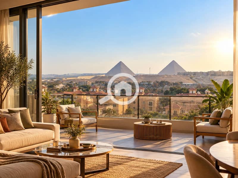 Warm Living Room Overlooking the Pyramids. png Warm Living Room Overlooking the Pyramids. png